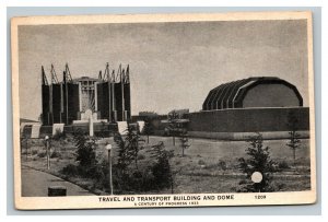 Vintage 1933 Postcard Travel & Transport Building & Dome Chicago World's Fair