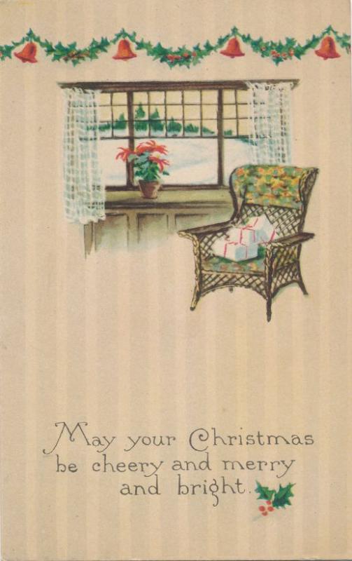 Greetings - May your Christmas be Cheery Merry and Bright - pm 1922 - Gibson DB