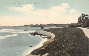 NEWPORT, RI Rhode Island  CLIFF WALK~OCHRE POINT  Large Home  c1910's Postcard