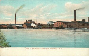 c1910 Watertown New York Busy Mills occupation Rochester News Postcard 25-12331