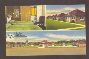 OGALLALA NEBRASKA CHIEFTAIN TOURIST VILLAGE LINEN ADVERTISING POSTCARD