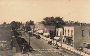 MI, Springport, Michigan, RPPC, Bird's Eye View From Town Hall, Childs Photo