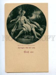177478 GRUSS AUS Nude LEDA SWAN by CORREGGIO Vintage PC