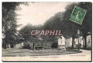 Old Postcard Niort View at the Garden of the Breche