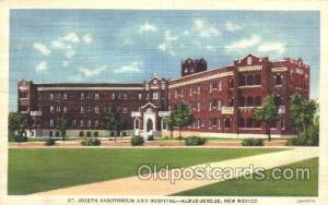 St. Joseph Sanatorium & Hospital, Albuquerque, NM Medical Hospital, Sanitariu...
