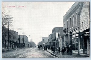 Convoy Ohio Postcard Tully Street Exterior Building View c1910 Vintage Antique