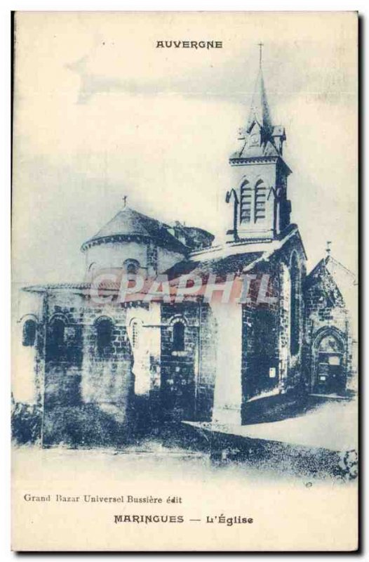 Old Postcard Auvergne Maringues L & # 39eglise