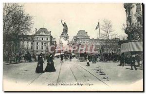 Paris - 10 Place de la Republique - Old Postcard