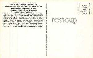 St Louis MO 1962 The Bobby Darin Dream Car Andy Di Dia Postcard.