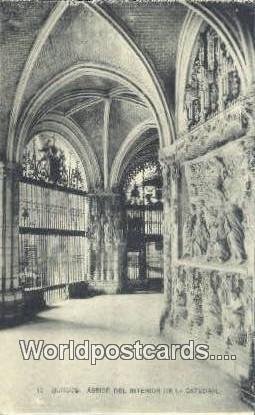 Abside del interior de la Catedral, Burgos Spain Tarjeta Postal Unused 