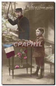 Old Postcard Ah If J & # 39etais Grand Army Child