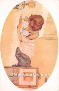 Lettre de L'aime # 47 Marque L-E Artist Raphael Kirchner Unused 