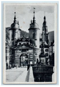 c1940s Das Bruckentor Mit Karl-Theodor-Brucke Heidelberg Germany Postcard 