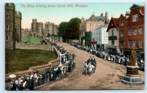 WINDSOR, Berkshire United Kingdom ~ The KING at CASTLE HILL c1910s Postcard