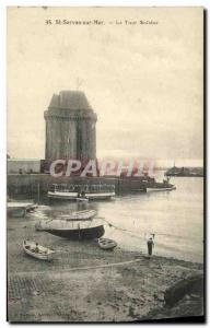 Old Postcard St Servan sur Mer Boat Tour Solidor