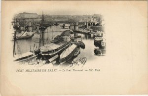 CPA BREST - Port Militaire de BREST - Le Pont Tournant (143804)