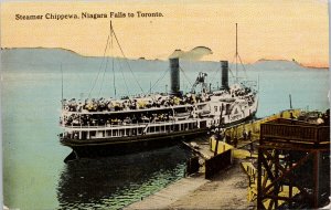 Steamer 'Chippewa' Niagara Falls to Toronto Ship Ontario c1914 Postcard H12