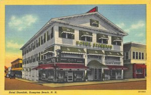 Hampton Beach NH Hotel Standish Land's Store Gift Shop Postcard