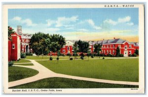 1943 Bartlett Hall ISTC Exterior Building USNTS Waves Cedar Falls Iowa Postcard