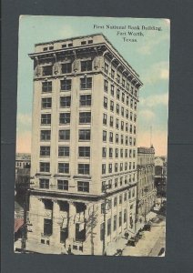 Post Card 1912 For Worth Texas 1st National Bank