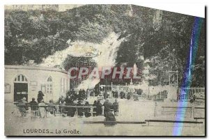 Old Postcard Lourdes Grotto