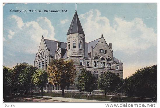 Exterior, County Court House, Richmond,  Indiana, 00-10s