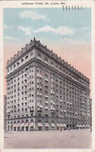 Missouri Saint Louis Jefferson Hotel 1916