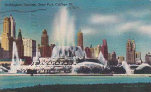 Illinois Chicago Buckingham Fountain Grant Park 1959