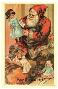 Set 6 Merrimack Publishing Old Fashioned Santa Postcards