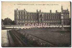 Old Postcard Saint Germain en Laye Le Chateau Viewed From Parterre