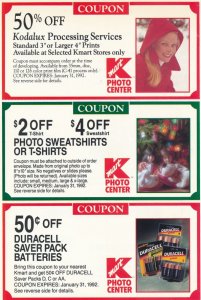 Coca Cola - Sant Claus - Wherever I Go - 1992 Postcard and attached Coupons