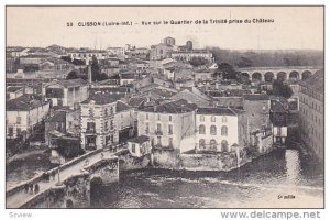 Clisson , France , 00-10s : Vue sur le Quartler de la Trinite prise du Chateau