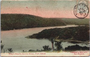 South Africa King's Reach Kowie River Port Alfred Vintage Postcard C159