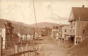 Ridlonville ME Dirt Street View Store Fronts Photograph by Rankin RPPC Postcard