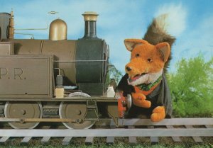 Basil Brush & Train 1969 Vintage BBC TV Show Postcard