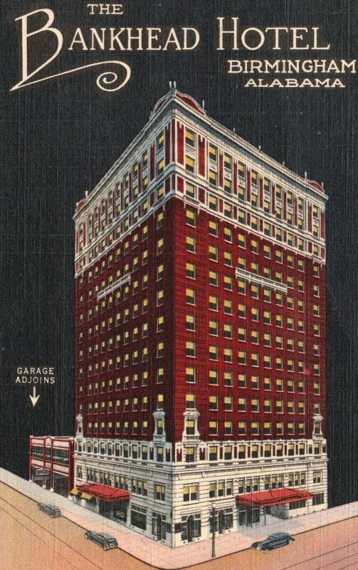 Vintage Postcard 1930's The Bankhead Hotel Private Bath Room Birmingham