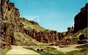 Salmon Falls Creek near Balance Rock Southern Idaho Postcard PC79