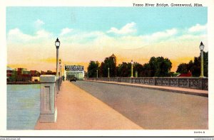 Mississippi Greenwood Yazoo River Bridge Curteich