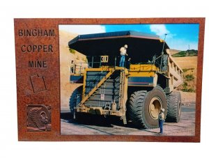 Large Haulage Truck At Bingham Copper Mine Utah USA Postcard