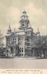 Saginaw County Curt House Saginaw Michigan 1910c postcard