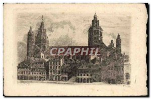 Old Postcard Mainz Dom