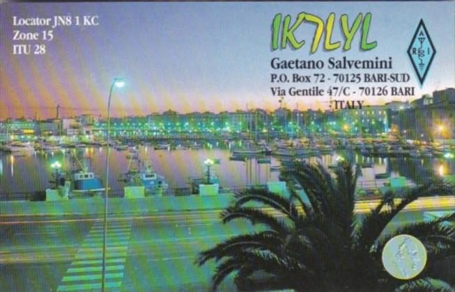 Amateur Radio IK7LYL Gaetano Salvemini Bari Italy