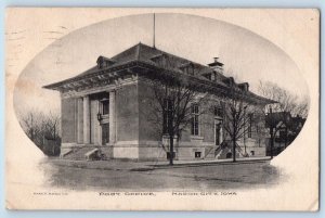 Mason City Iowa IA Postcard Post Office Building Exterior Roadside 1911 Antique