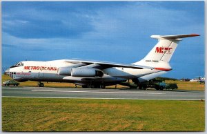 Airplane Ilyushin CCCP-76805 c/n 1003403105 of Metro Cargo Switzerland Postcard