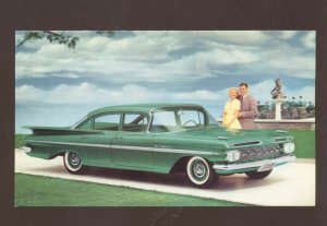 1959 CHEVROLET BEL AIR VINTAGE CAR DEALER ADVERTISING POSTCARD '59 CHEVY