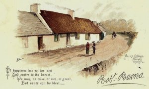 1880's Remer's Teas Coffees Robert Burns Cottage Alloway Ayrshire & Poem &K