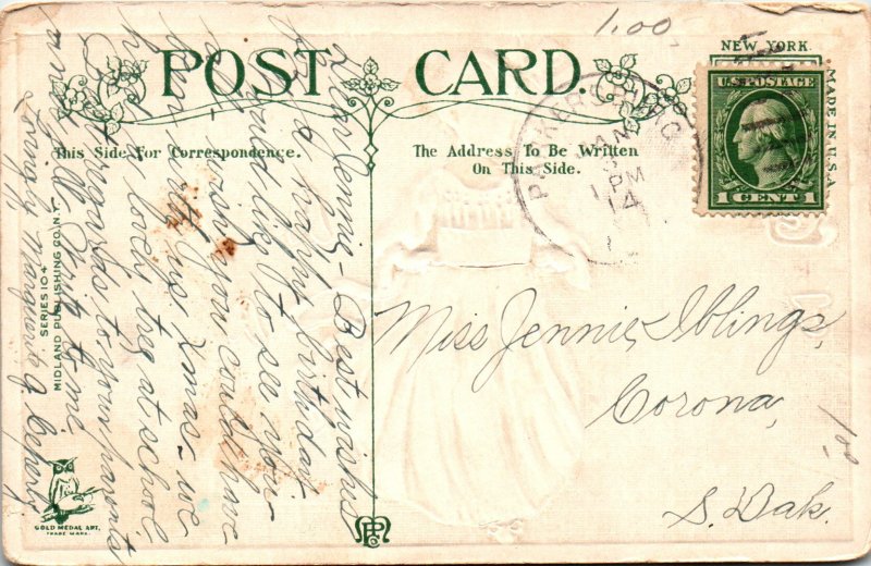 Birthday Girl With Cake BIN