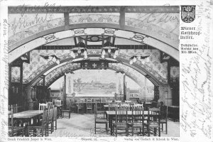 A176 Austria 1906 Vienna Wiener Rathhaus Keller Cellar Bar postcard
