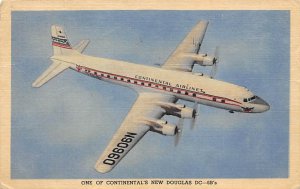 One of Continental's new Douglas DC â€“ 6B's Airplane 1955 