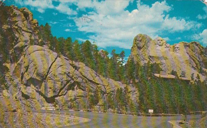 South Dakota Mount Rushmore National Monument 1960